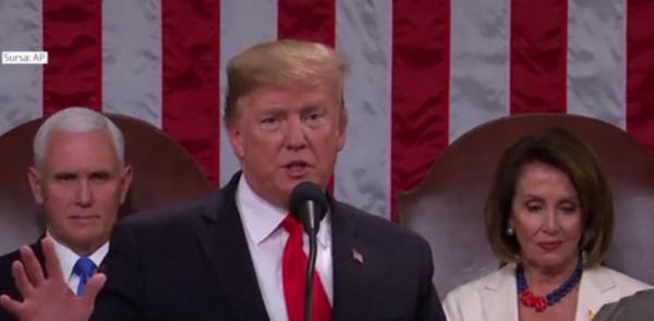 Donald Trump, discurs despre starea națiunii, în Congresul american: "Putem să vindecăm vechile răni"