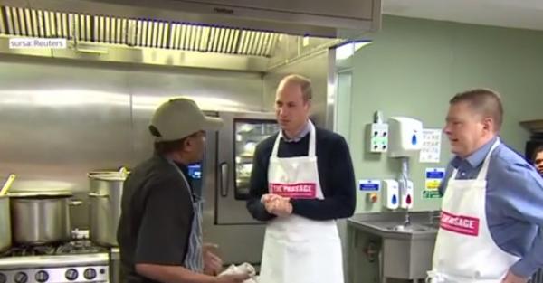 Prinţul William este reprezentant al unei organizaţii de caritate pentru oamenii fără adăpost