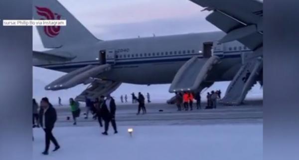 Aterizare la capătul lumii, în Siberia, după o alertă cu bombă