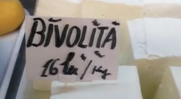 Brânză din lapte de vacă, vândută drept brânză de bivoliţă în pieţele din Bucureşti