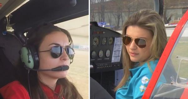 Andreea și Sandra, tinerele de 19 și 21 de ani care au ales cariera de pilot