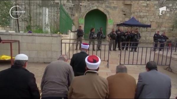 Scene violente în Ierusalim. Mai mulţi palestinieni s-au îmbrâncit cu forţele de ordine israeliene