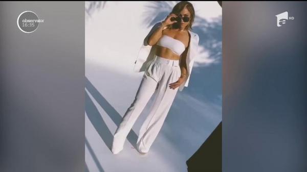 Jennifer Lopez, îmbrăcată într-un costum marca Teodora Burz