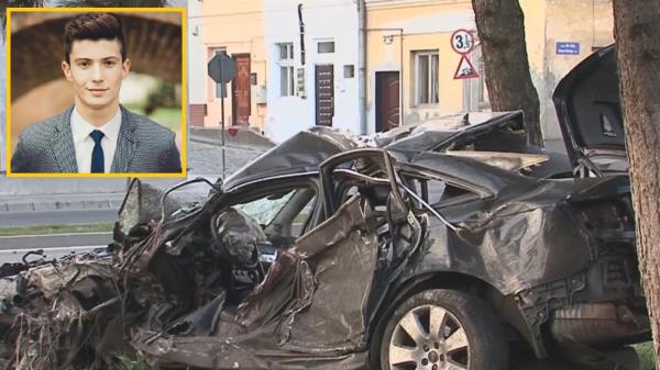 Studentul din Mureș care a lovit cu 200 de kilometri pe oră o dubă, abia venise acasă, la părinți