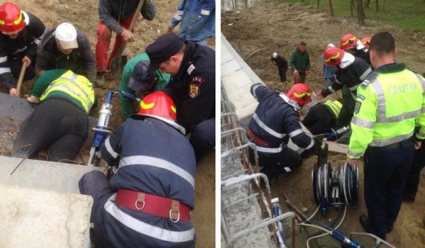 Un pod din Gorj s-a prăbuşit peste muncitori. Patru oameni au fost răniţi