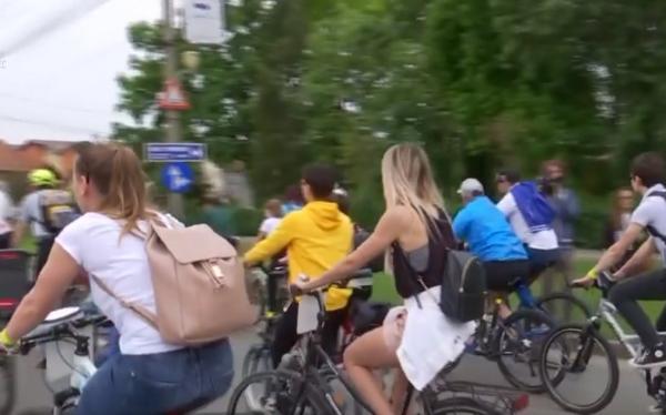 Parada modei pe biciclete, la Timișoara
