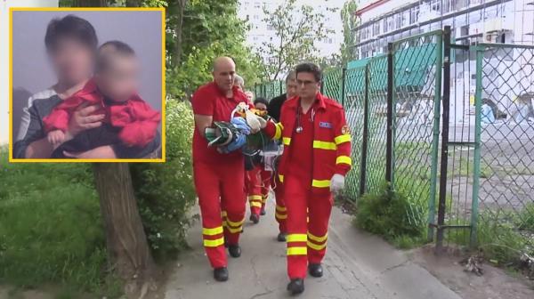 Bebeluşul strangulat de mamă, în Galați, era bolnav. Copilul a murit duminică, la spital