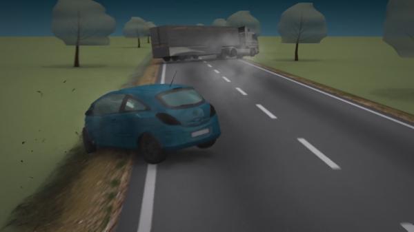 Animație grafică: cum s-a produs accidentul din Mureș, între un TIR și o mașină a corpului diplomatic