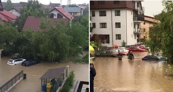 Furtuna care a lovit Pantelimon se produce o dată la 100 de ani. Cantități record de apă, spun meteorologii (Video)