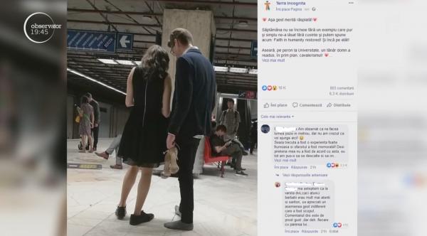 Tânărul din București care i-a dat pantofii săi iubitei face furori pe Facebook