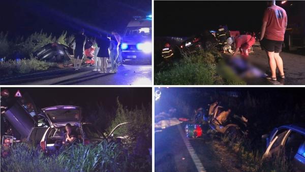 Imaginile dezastrului din Vaslui. Cinci tineri au pierit în accidentul cu 3 mașini (Video)