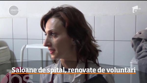 Trei saloane ale Spitalului Judeţean din Reşita, renovate de voluntari