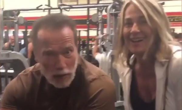 Legendara sportivă, Nadia Comăneci s-a întâlnit cu Arnold Schwarzenegger