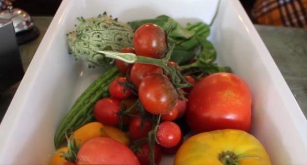 Roșiile galbene și castraveții țepoși, vedetele unei sere din Buzău