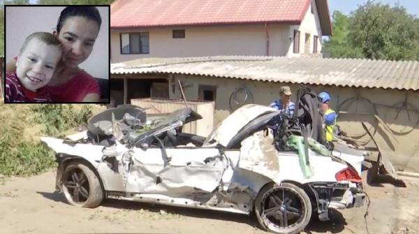 Filmul tragediei din Tulcea. După ce a ucis trei oameni, șoferul băut a zburat cu bolidul peste o casă