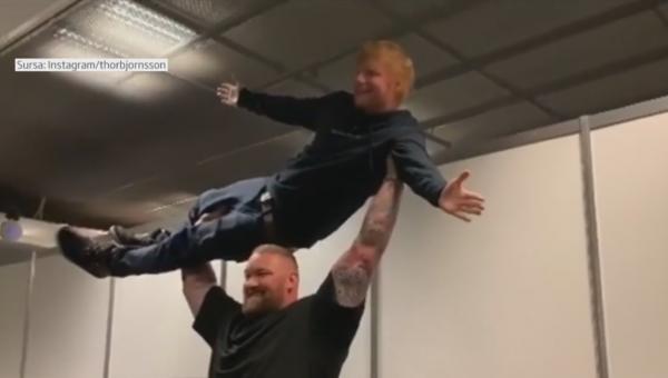 Ed Sheeran, luat pe sus de actorul Julius Bjornsson