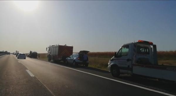 Accident în lanț cu 4 mașini pe Autostrada Soarelui, pe sensul spre mare