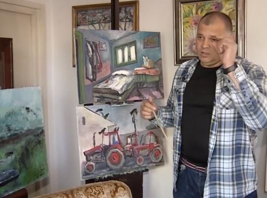Totul, din dragoste pentru pictură. Povestea clujeanului care a pierdut ce îi era mai drag