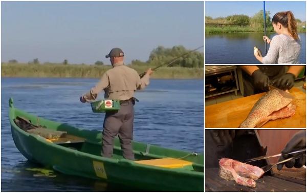 Delta Dunării, raiul pescarilor în această perioadă. Apele abundă de pește și toată lumea prinde