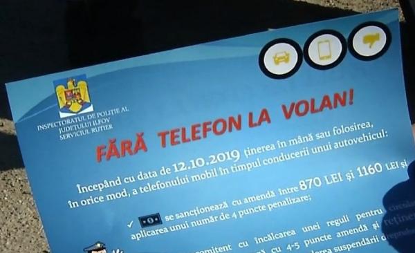 Prima zi de amenzi usturător de mari pentru condus cu telefonul în mână. Șoferii, total neimpresionați
