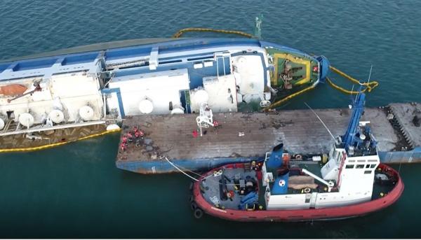 Doar 172 de oi au fost salvate de pe vaporul răsturnat în portul Midia