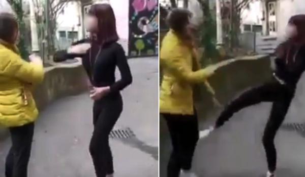 Elevă din Craiova, filmată în timp ce este bătută şi scuipată de o colegă