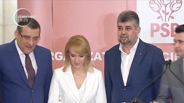 Gabriela Firea și Marcel Ciolacu și-au declarat sprijinul reciproc în PSD