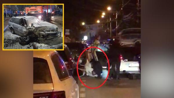 Șoferul băut care a ucis un tânăr și a rănit părinții, în Cluj, a fost prins de poliție (Video)