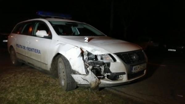 Polițist de frontieră bătut de un contrabandist în Timiș, după ce i-a lovit și mașina