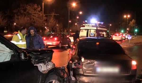 Proprietarul unui service auto din Timișoara a făcut accident cu mașina unui client