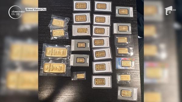 Bagaj cu lingouri de aur, descoperit la un pasager, pe Aeroportul din Cluj