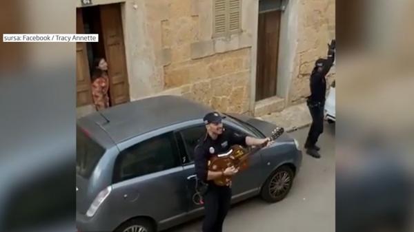 Coronavirus. Mesajul optimist al unor polițiști din Spania