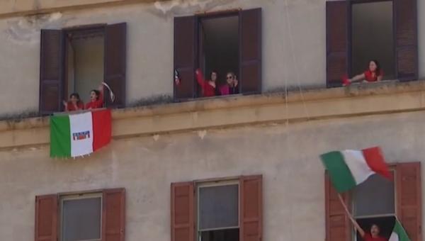 Versurile melodiei "Bella Ciao" au răsunat în toată Roma
