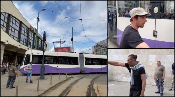 Tramvai la un pas de a intra în Gara de Nord din Timișoara: "Era să ne calce, am fugit!"