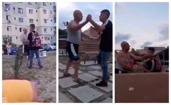 Bărbat din Alexandria, făcut K.O. de un tânăr pe care l-a pălmuit pentru că vorbea prea tare (video)