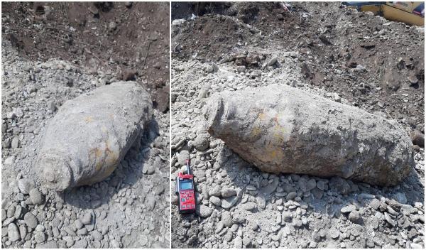Bombă de 200 de kilograme, descoperită la Ploieşti. Supermarket şi alte magazine evacuate (Video)