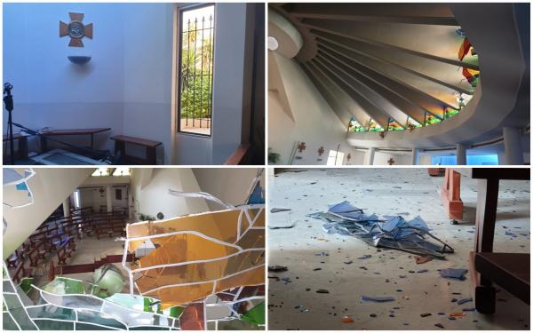 Un preot catolic român arată distrugerile provocate de explozie în biserica sa din Beirut. ”Am crezut că e avion de război” (Video)