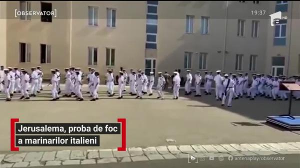 Inițiere pe ritmuri de Jerusalema a recruților Marinei Militare Italiene
