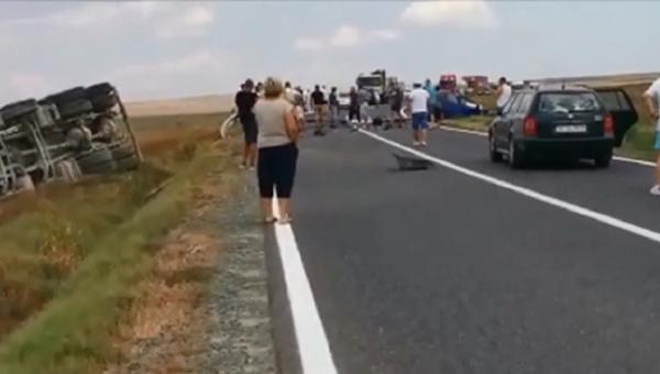 Accident mortal în Constanţa, de la o depăşire imprudentă