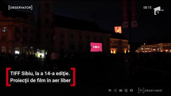 TIFF Sibiu, la a XIV-a ediție! Proiecții de film în aer liber