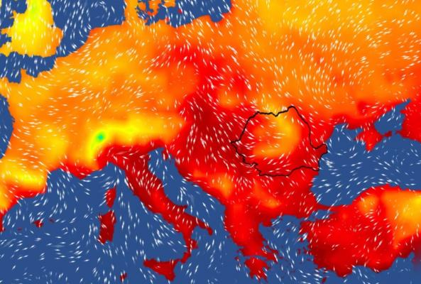 Cod galben de caniculă în aproape toată țara. Urmează trei zile de foc cu maxime de până la 37 de grade