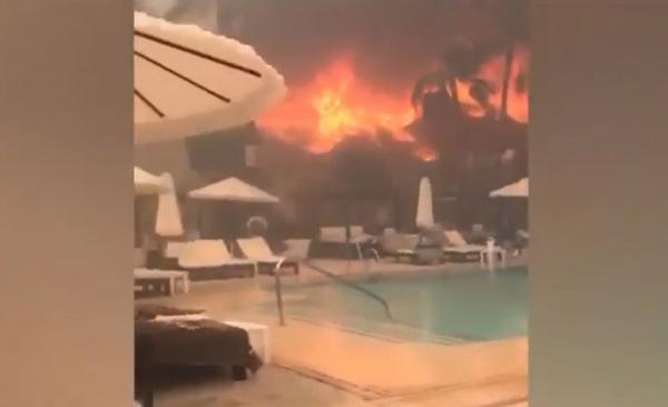 Un resort de lux din Spania a fost mistuit de flăcări