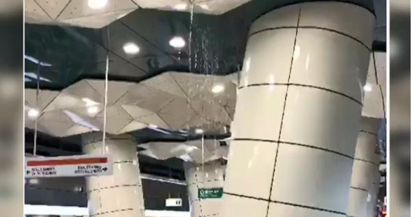 Stația de metrou Eroilor 2, inundată după ce o țeavă a instalației sanitare s-a spart (Video)