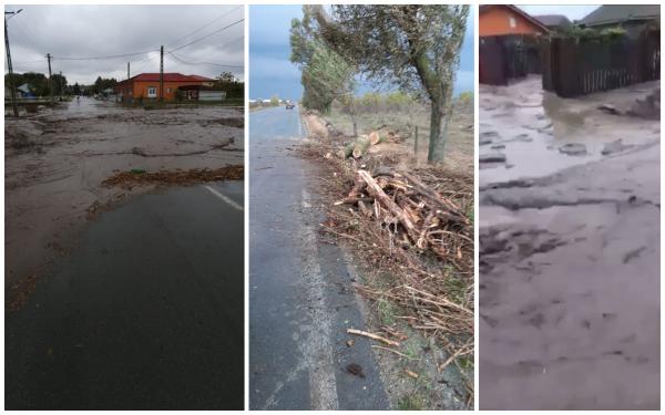 Localități măturate de viitură, la Constanța, după o ploaie torențială de câteva zeci de minute [Video]