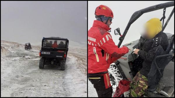 Trei tineri au pus salvamontiștii pe drumuri, pentru că unul dintre ei s-a lovit la deget. Au fost duși direct la poliție. Video