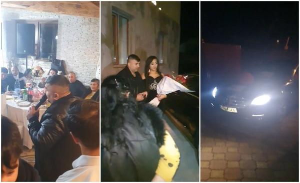 Majorat de poveste la Timişoara, cu bolid Mercedes cadou, lăutari şi dedicaţii. Invitaţii au ignorat toate regulile, poliţiştii au împărţit amenzi