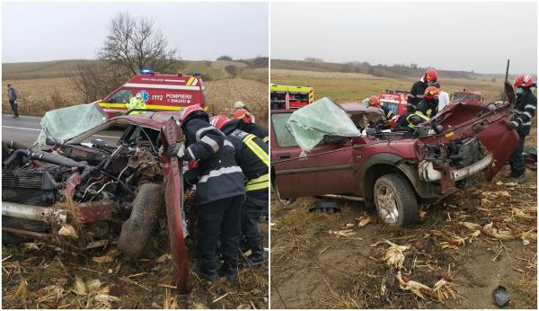 Dezastru la Braşov, în urma unui impact între două maşini: Opt victime, doi morţi, copil de 3 ani în comă, un alt copil rănit