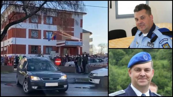 Polițistul Apostol Adrian, fostul șef de la Investigații Criminale Focșani, condus pe ultimul drum în aplauzele colegilor