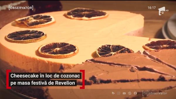 Cheesecake în loc de cozonac pe masa festivă de Revelion