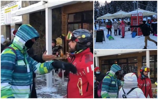 Salvamontist bruscat pe pârtie, la Bușteni, după ce un turist a aruncat cu vin într-o ambulanță. ”Alo, ne-a speriat copiii!”